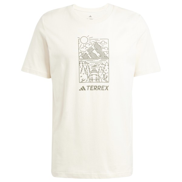 adidas Terrex - Wild Graphic T-Shirt - T-Shirt Gr L weiß von adidas Terrex