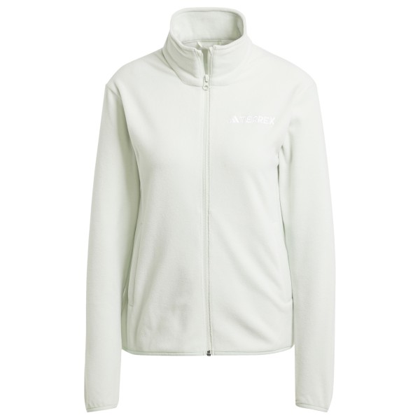 adidas Terrex - Women's MT Essentials Full Zip Fleece Jacket - Fleecejacke Gr L weiß von adidas Terrex