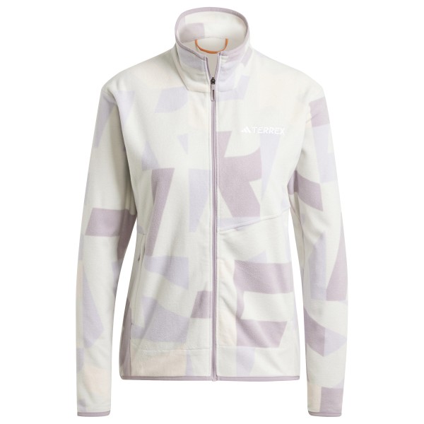 adidas Terrex - Women's Multi AOP Full Zip Fleece Jacket - Fleecejacke Gr XS weiß/grau von adidas Terrex