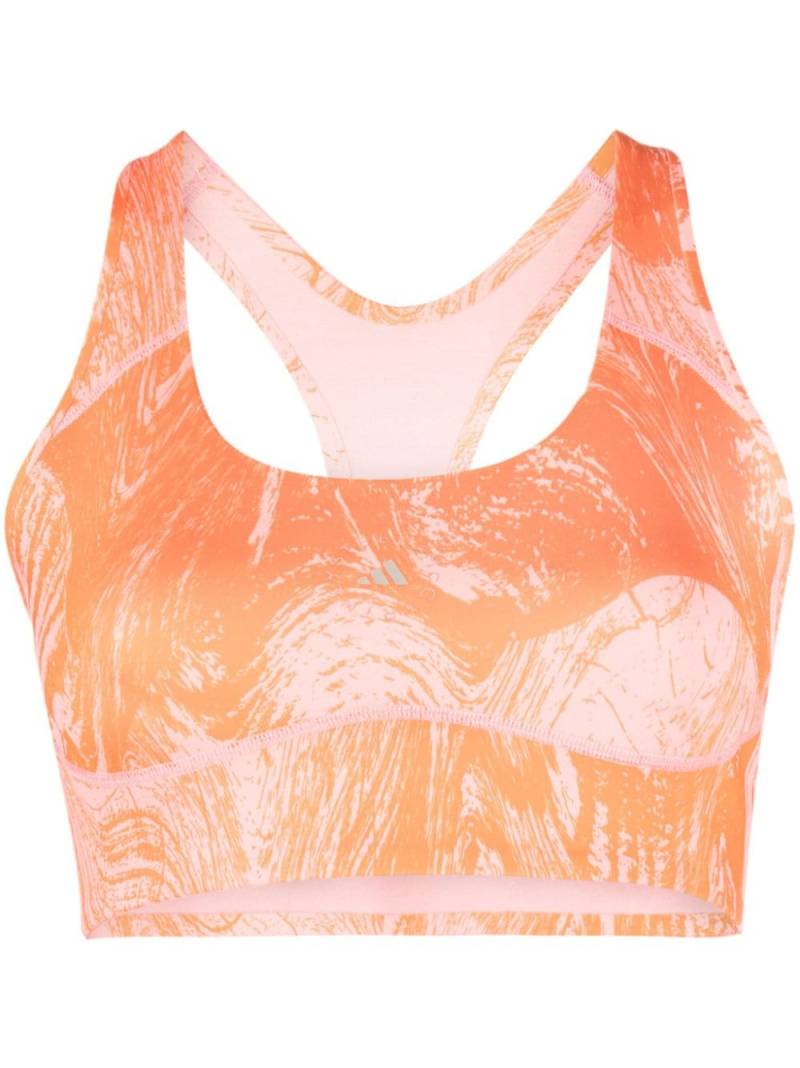 adidas by Stella McCartney True Purpose Power Impact sports bra - Orange von adidas by Stella McCartney