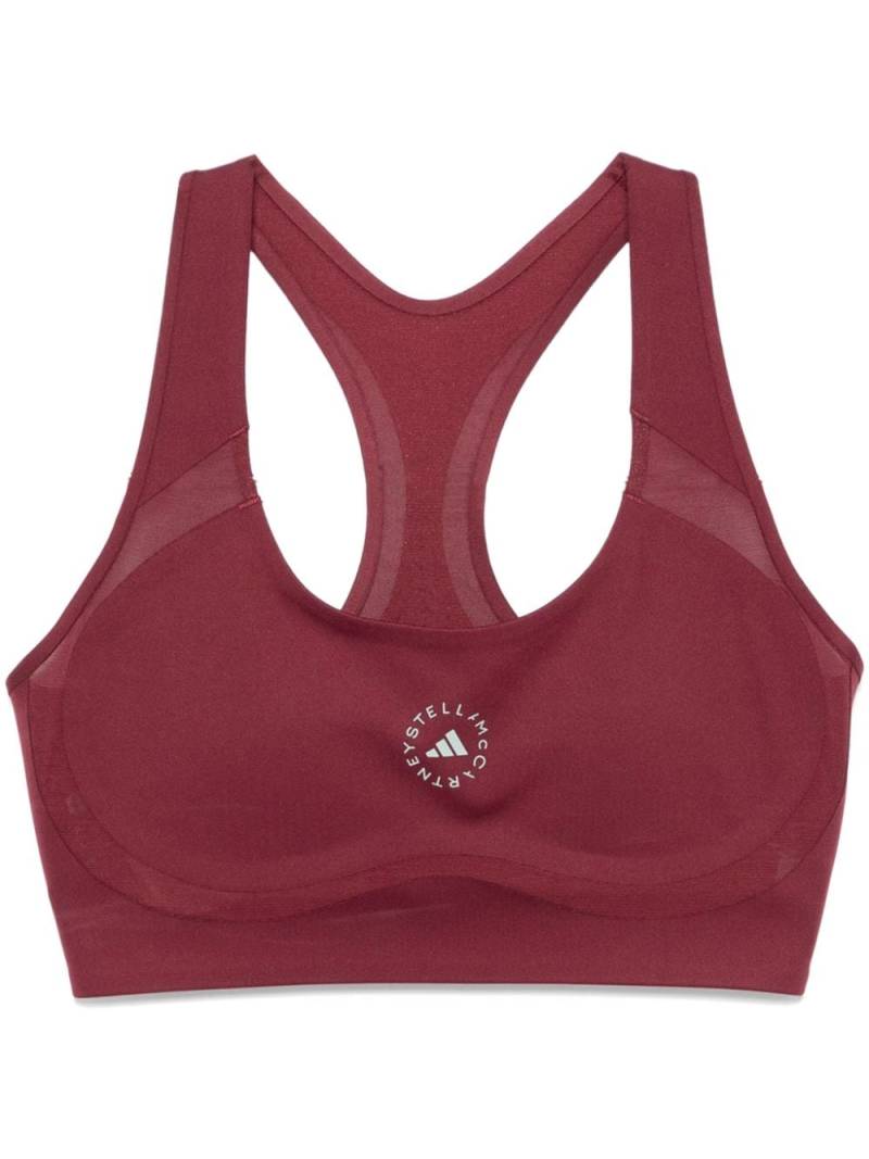 adidas by Stella McCartney True Purpose sports bra - Red von adidas by Stella McCartney