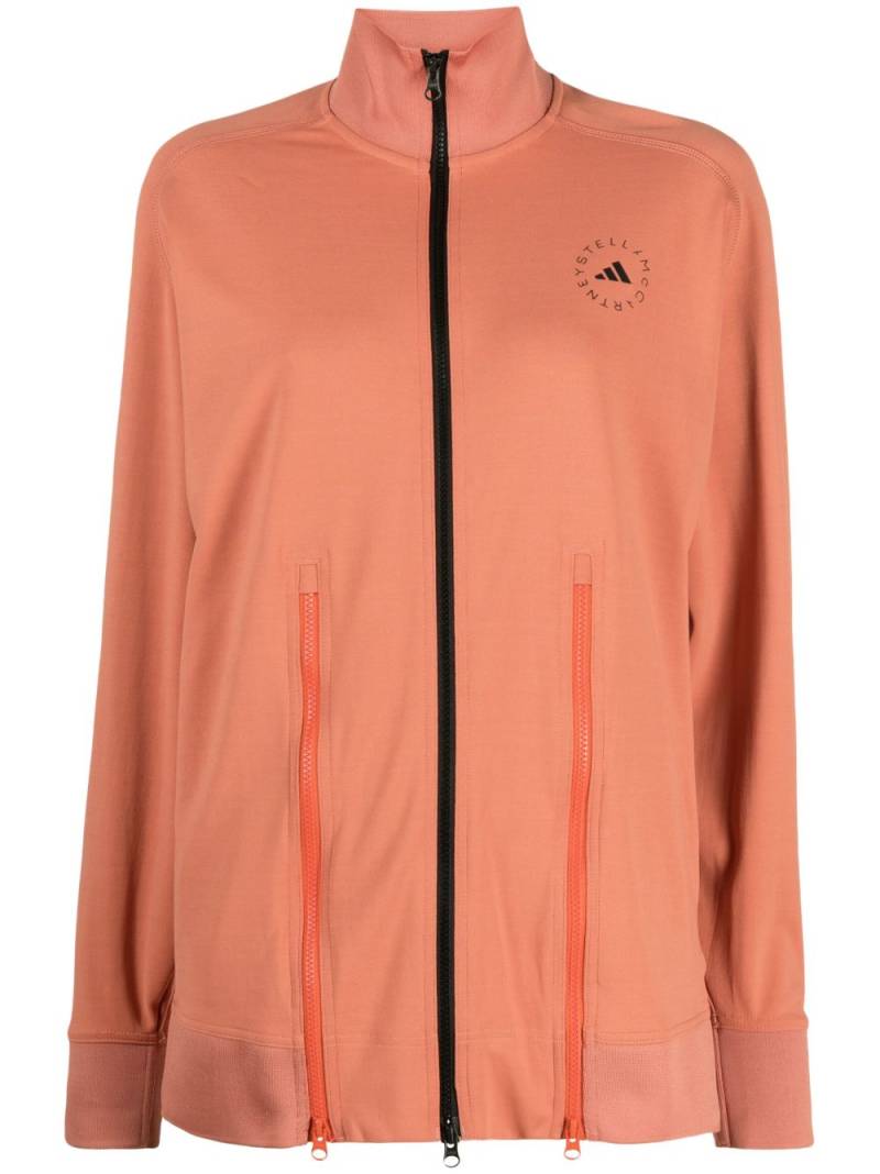 adidas by Stella McCartney TrueCasuals logo-print track jacket - Orange von adidas by Stella McCartney