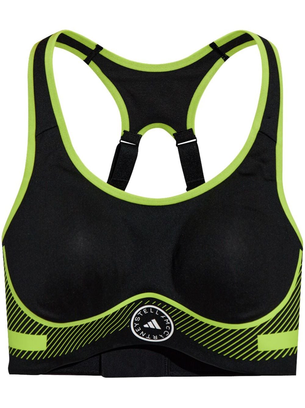 adidas by Stella McCartney TruePace high impact sports bra - Black von adidas by Stella McCartney