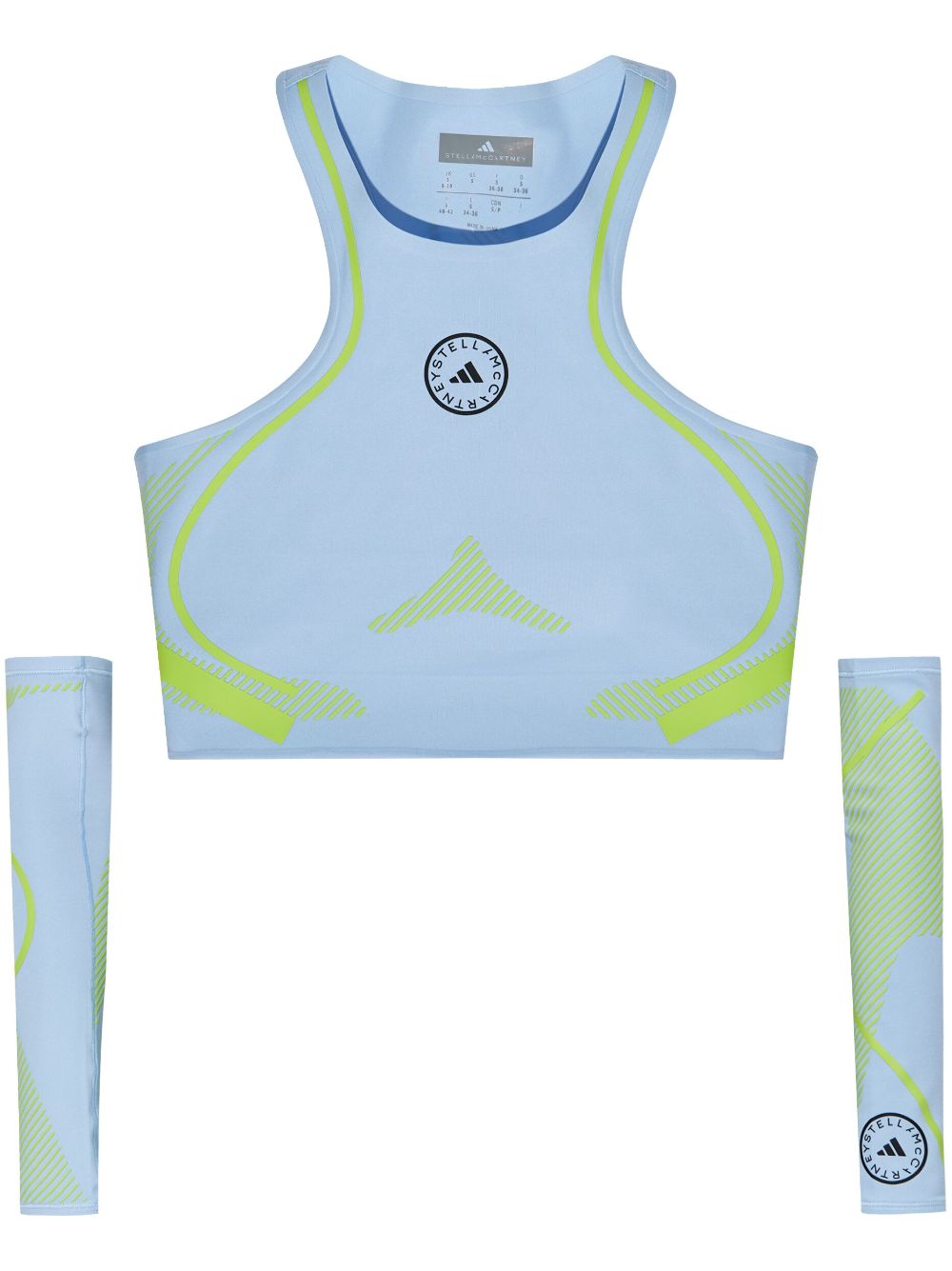 adidas by Stella McCartney TruePeace running top - Blue von adidas by Stella McCartney