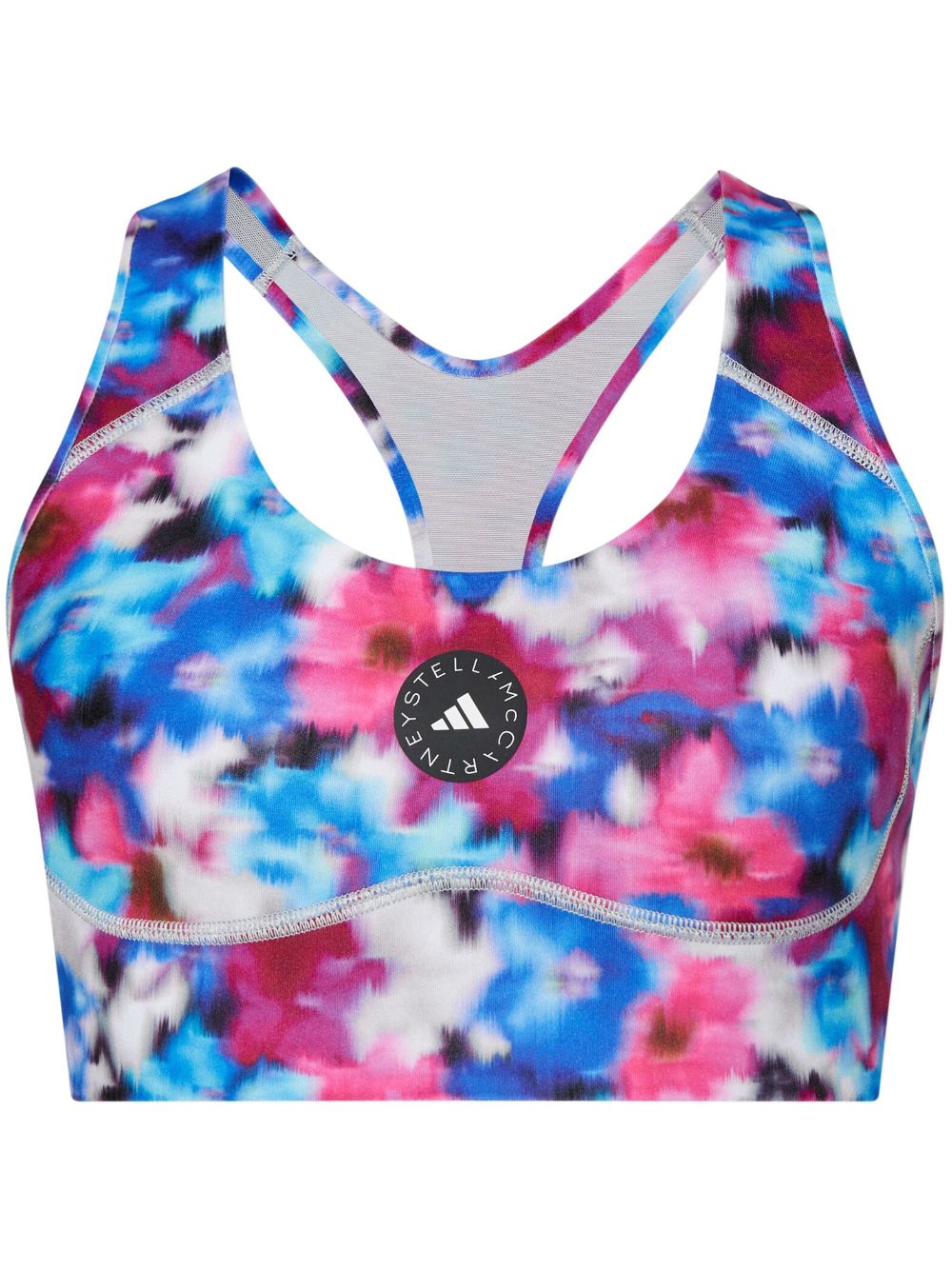 adidas by Stella McCartney TruePuprose printed bra - Blue von adidas by Stella McCartney