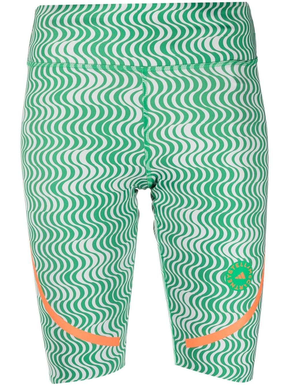 adidas by Stella McCartney TruePurpose printed cycling shorts - Green von adidas by Stella McCartney