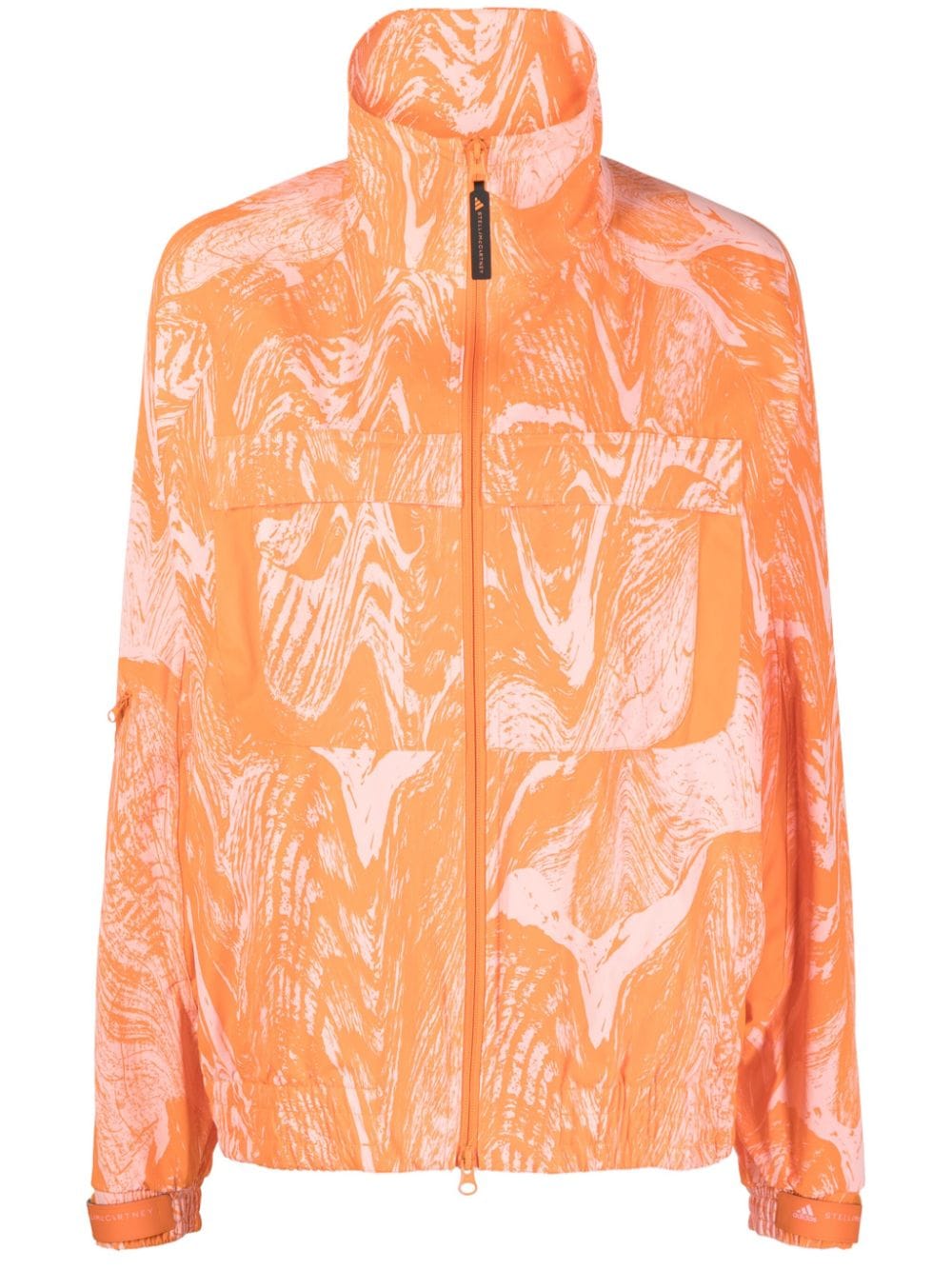 adidas by Stella McCartney TrueCasuals graphic-print track jacket - Orange von adidas by Stella McCartney