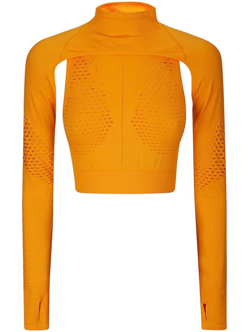 adidas by Stella McCartney cropped performance tank top - Orange von adidas by Stella McCartney