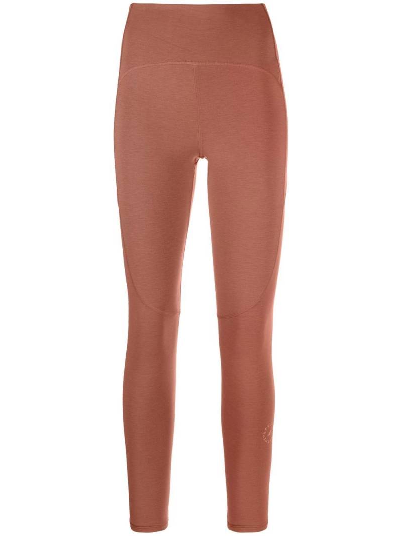 adidas by Stella McCartney high-waisted leggings - Brown von adidas by Stella McCartney