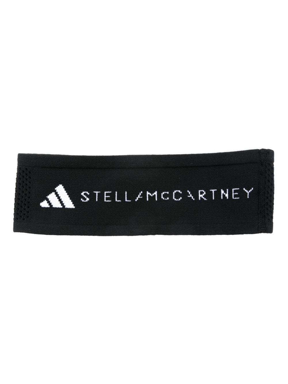 adidas by Stella McCartney logo-appliqué headband - Black von adidas by Stella McCartney