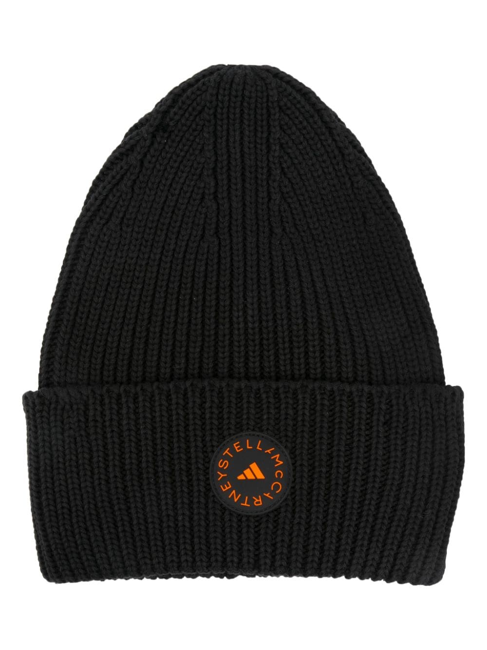 adidas by Stella McCartney logo-patch beanie - Black von adidas by Stella McCartney