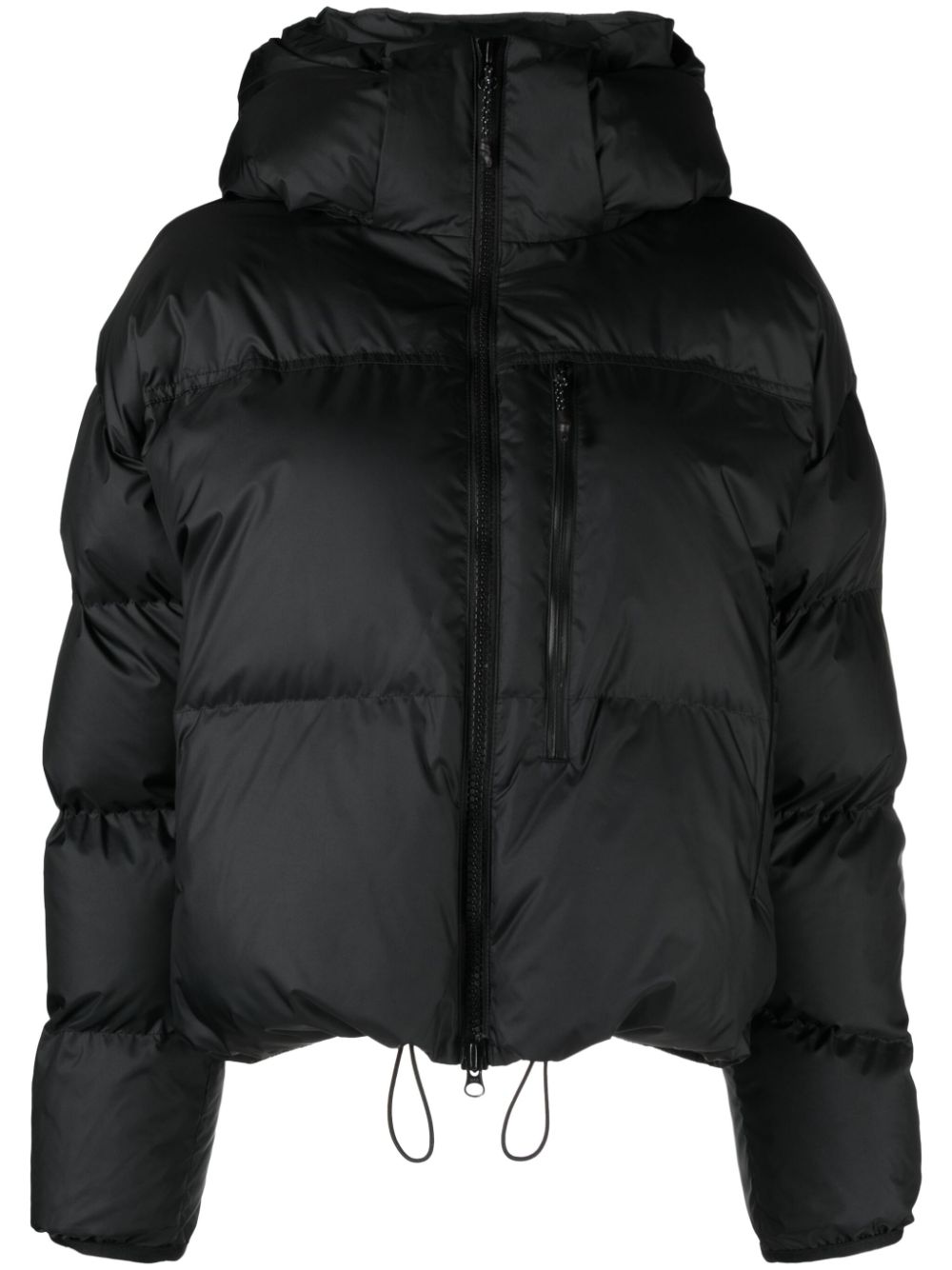 adidas by Stella McCartney logo-patch puffer jacket - Black von adidas by Stella McCartney