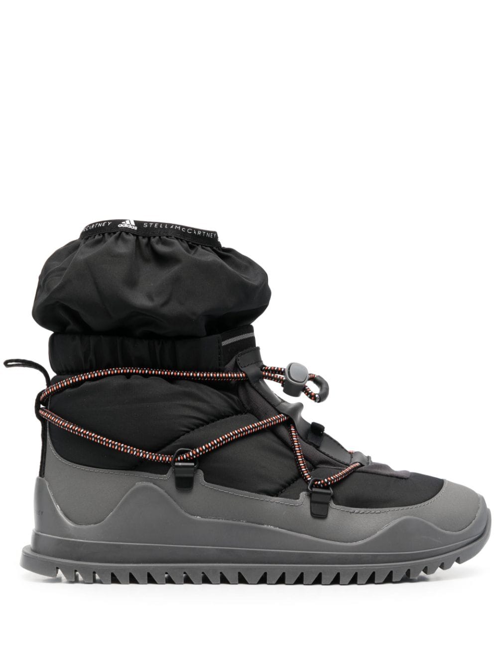 adidas by Stella McCartney logo-print drawstring boots - Black von adidas by Stella McCartney