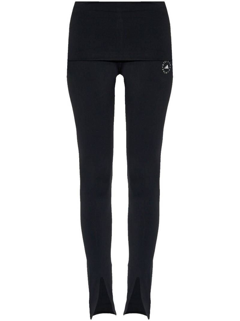 adidas by Stella McCartney logo-print high-waisted leggings - Black von adidas by Stella McCartney