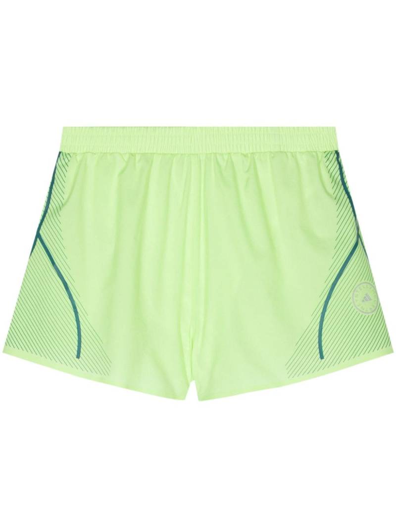 adidas by Stella McCartney logo-print shorts - Green von adidas by Stella McCartney