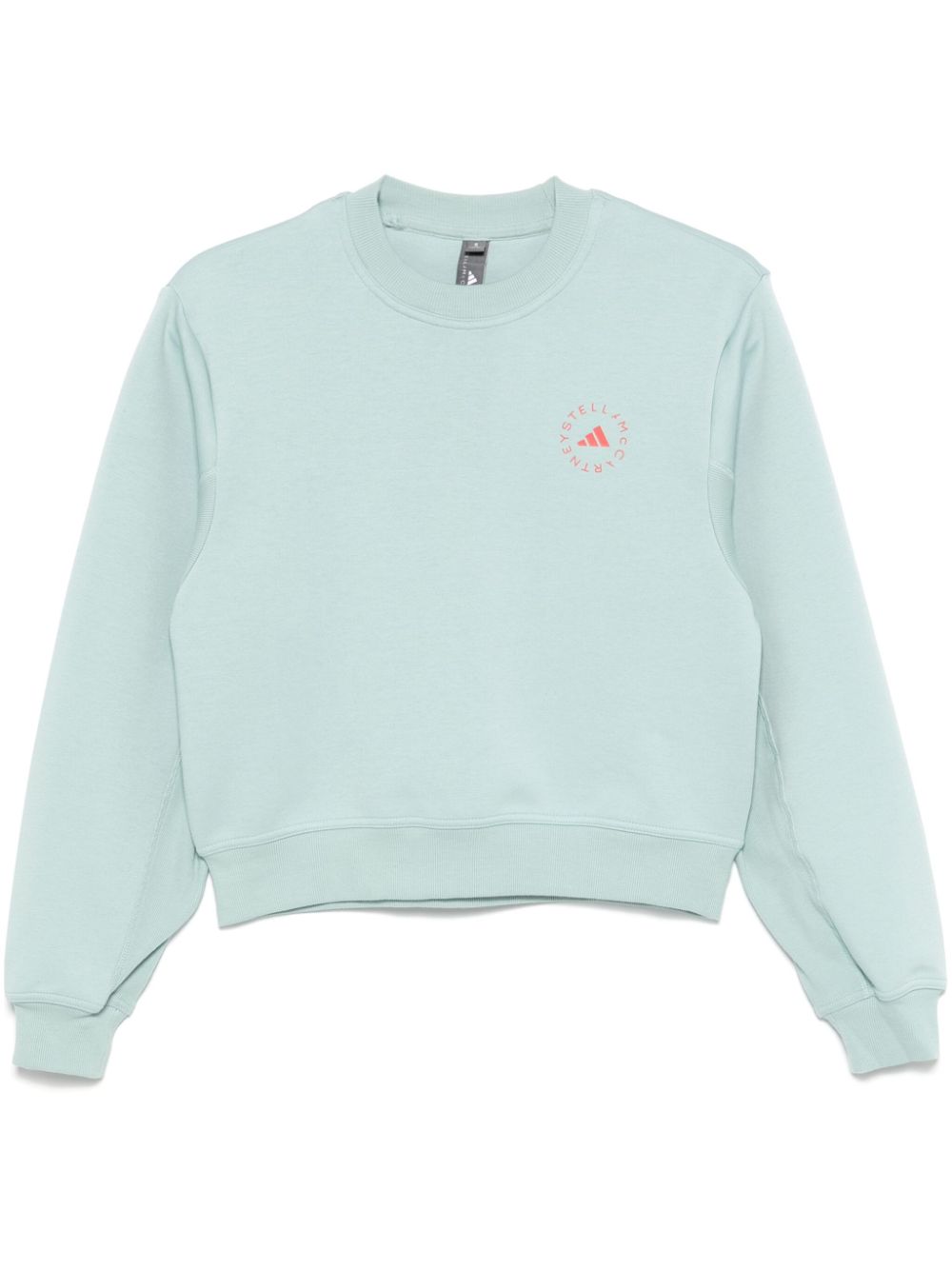 adidas by Stella McCartney logo-print sweatshirt - Blue von adidas by Stella McCartney