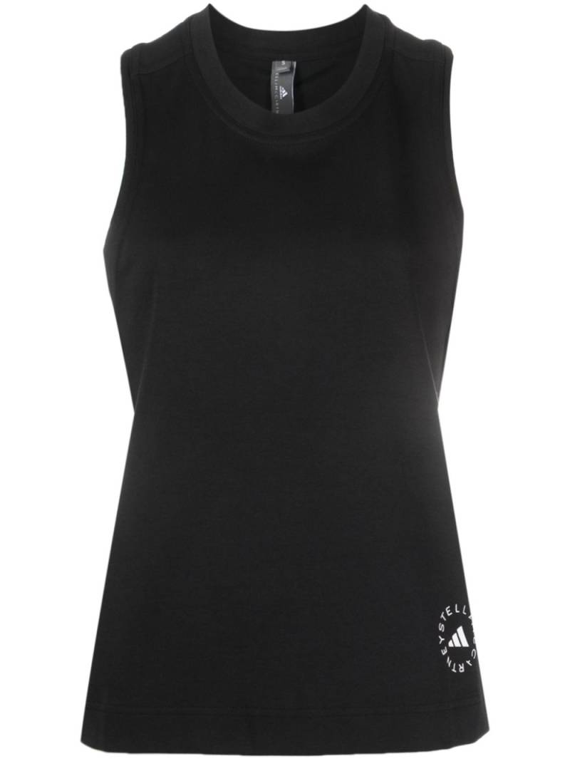 adidas by Stella McCartney logo-print tank top - Black von adidas by Stella McCartney