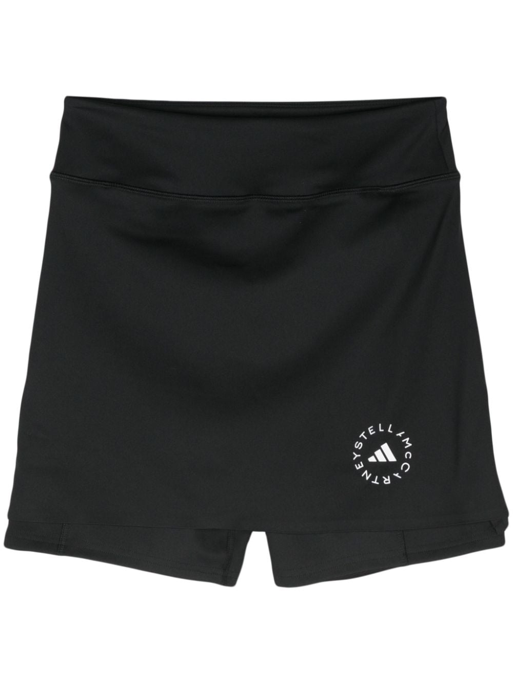 adidas by Stella McCartney rubberised-logo skort - Black von adidas by Stella McCartney