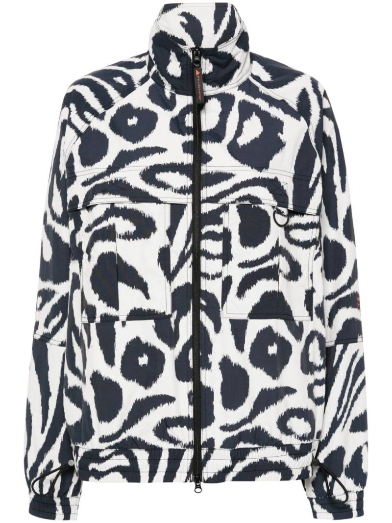 adidas by Stella McCartney zebra-print track jacket - Black von adidas by Stella McCartney