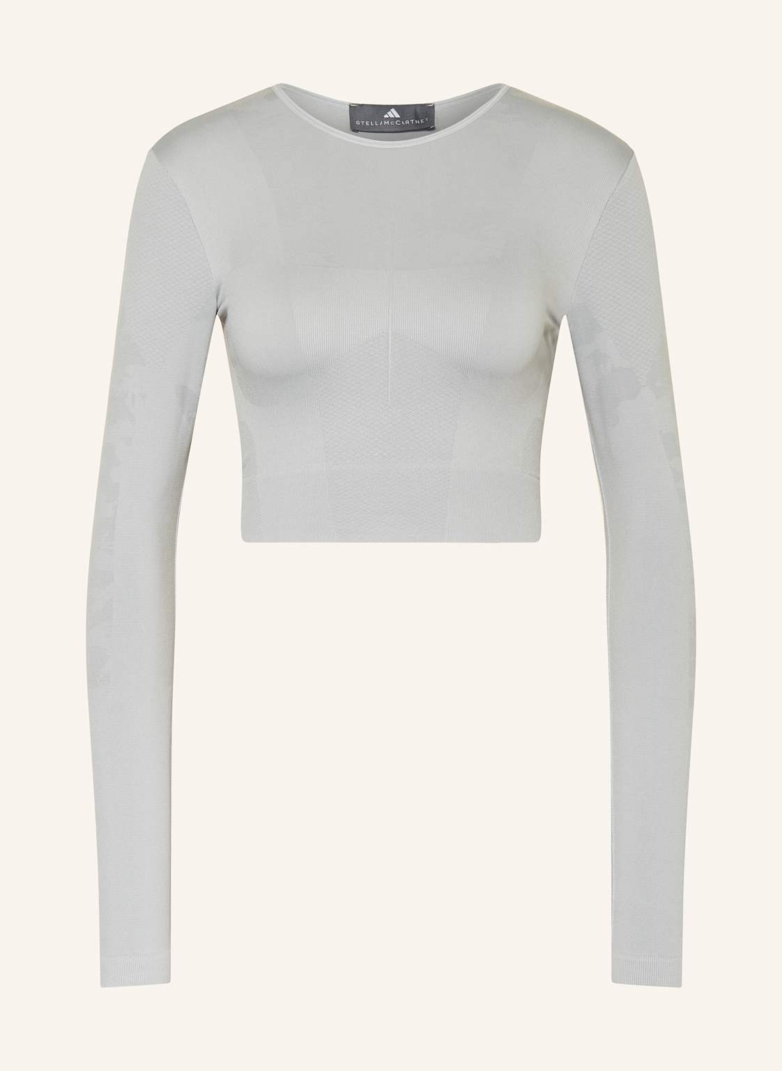 Adidas By Stella Mccartney Cropped-Top Truestrength grau von adidas by stella mccartney