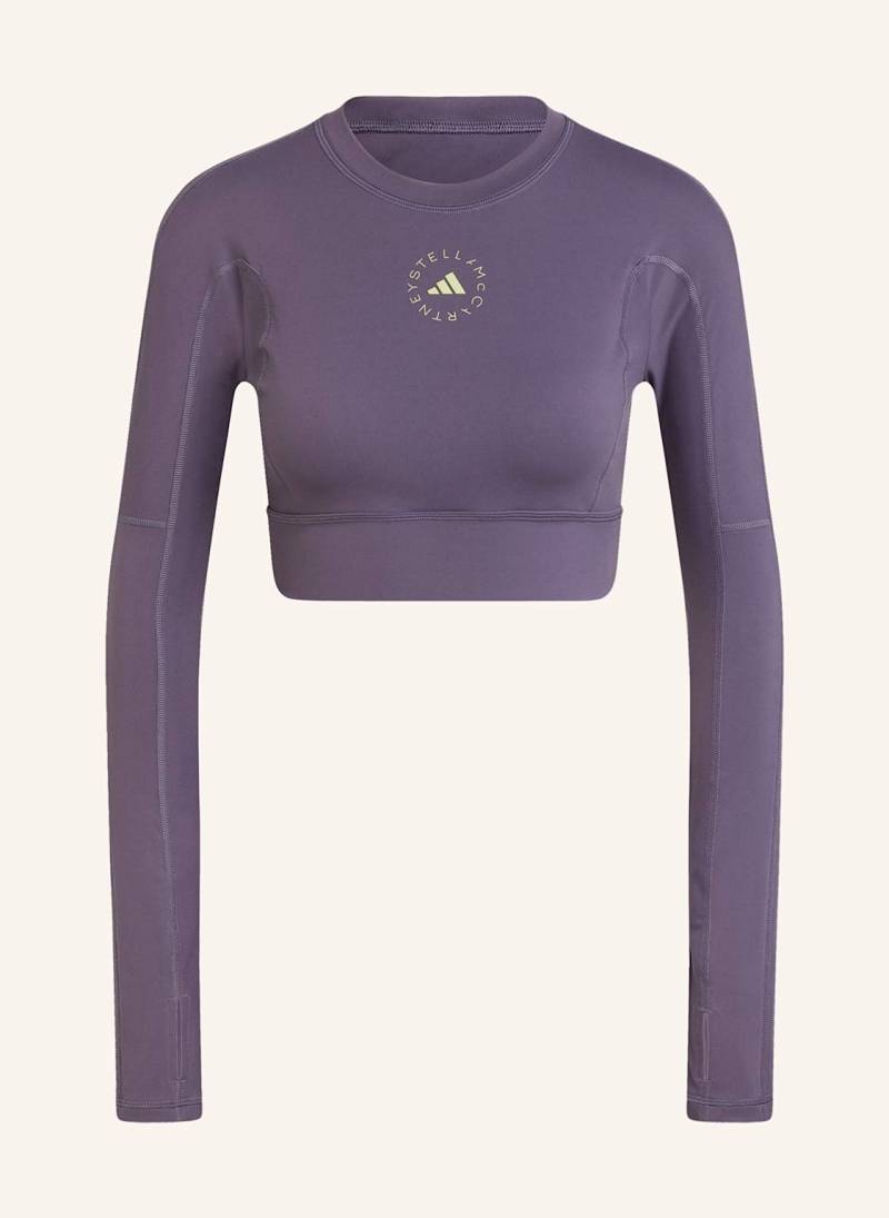 Adidas By Stella Mccartney Cropped-Top Truestrength grau von adidas by stella mccartney