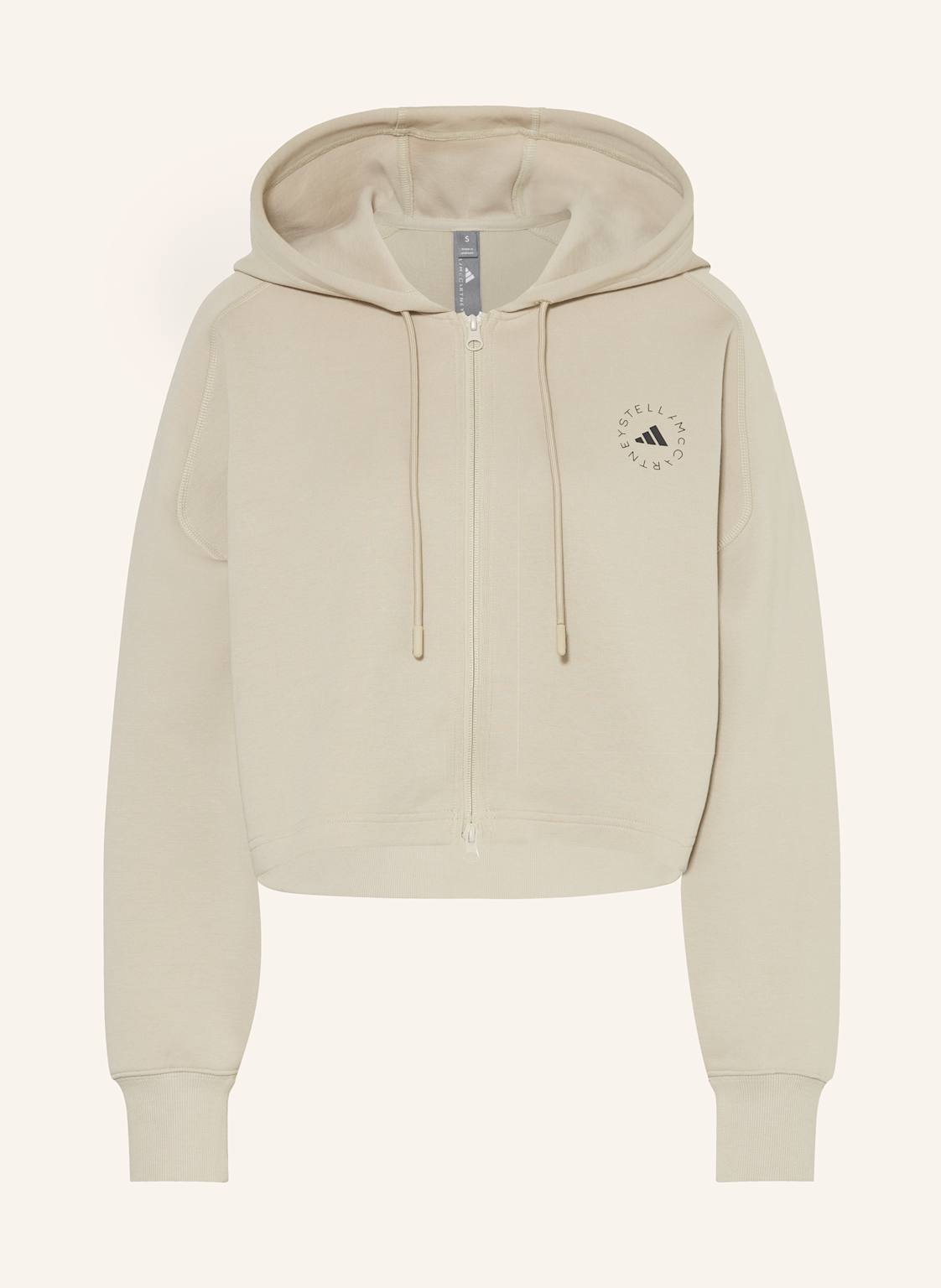 Adidas By Stella Mccartney Oversized-Sweatjacke beige von adidas by stella mccartney