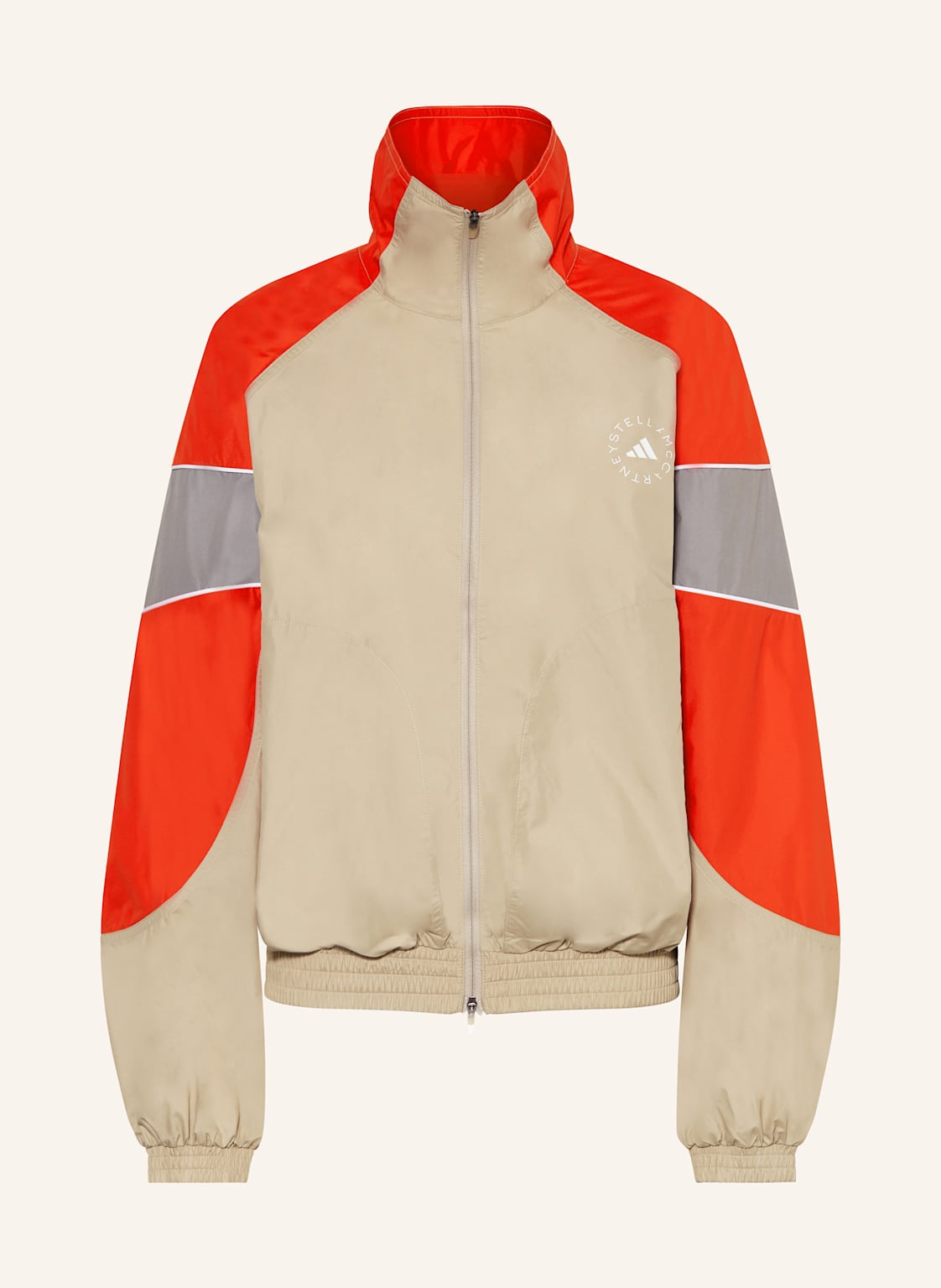 Adidas By Stella Mccartney Trainingsjacke Adidas Stella Mccartney beige von adidas by stella mccartney