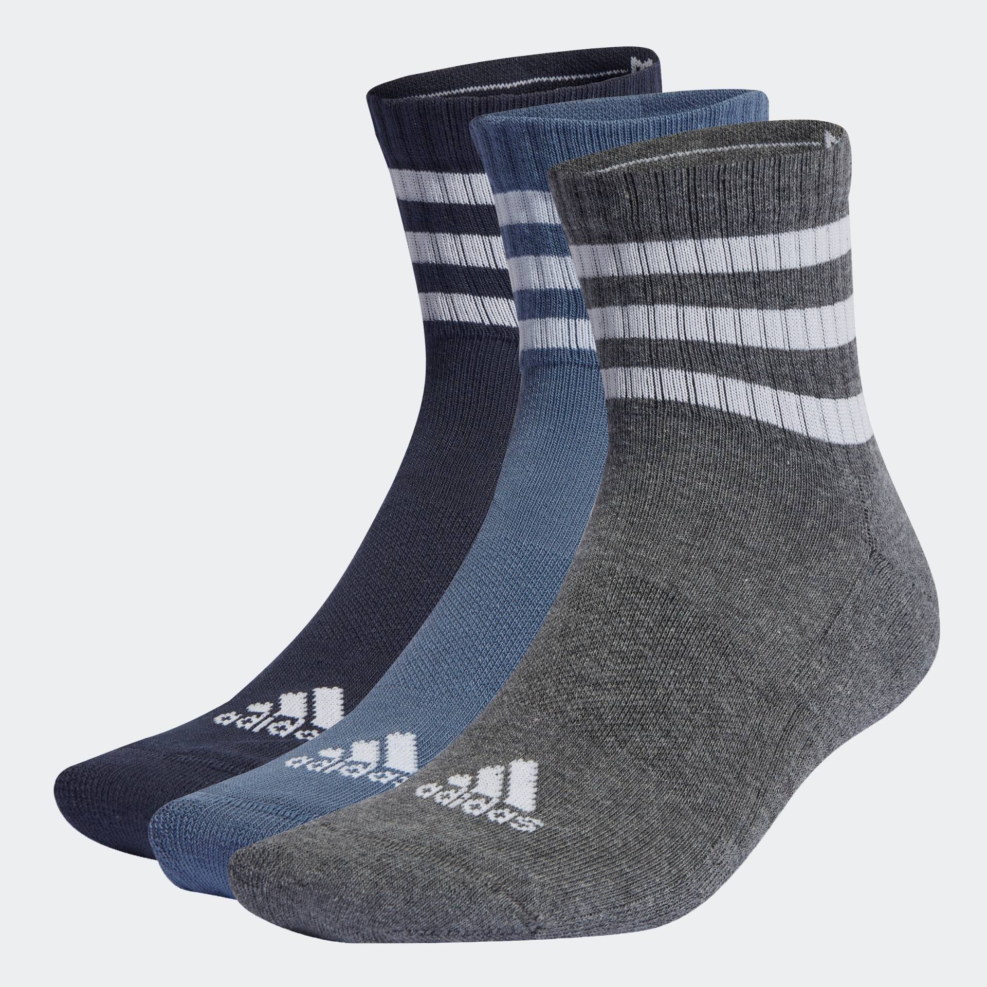 adidas Performance Funktionssocken »3STREIFEN CUSHIONED SPORTSWEAR MIDCUT SOCKEN, 3 PAAR«, (3 Paar) von adidas performance