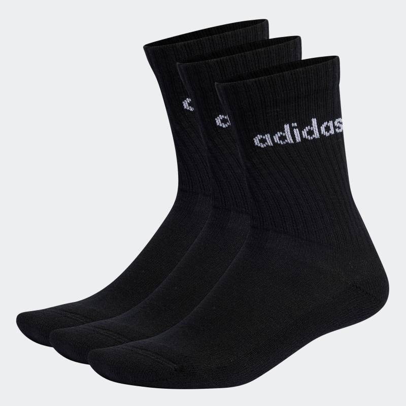 adidas Performance Funktionssocken »LINEAR CREW CUSHIONED SOCKEN, 3 PAAR«, (3 Paar) von adidas performance