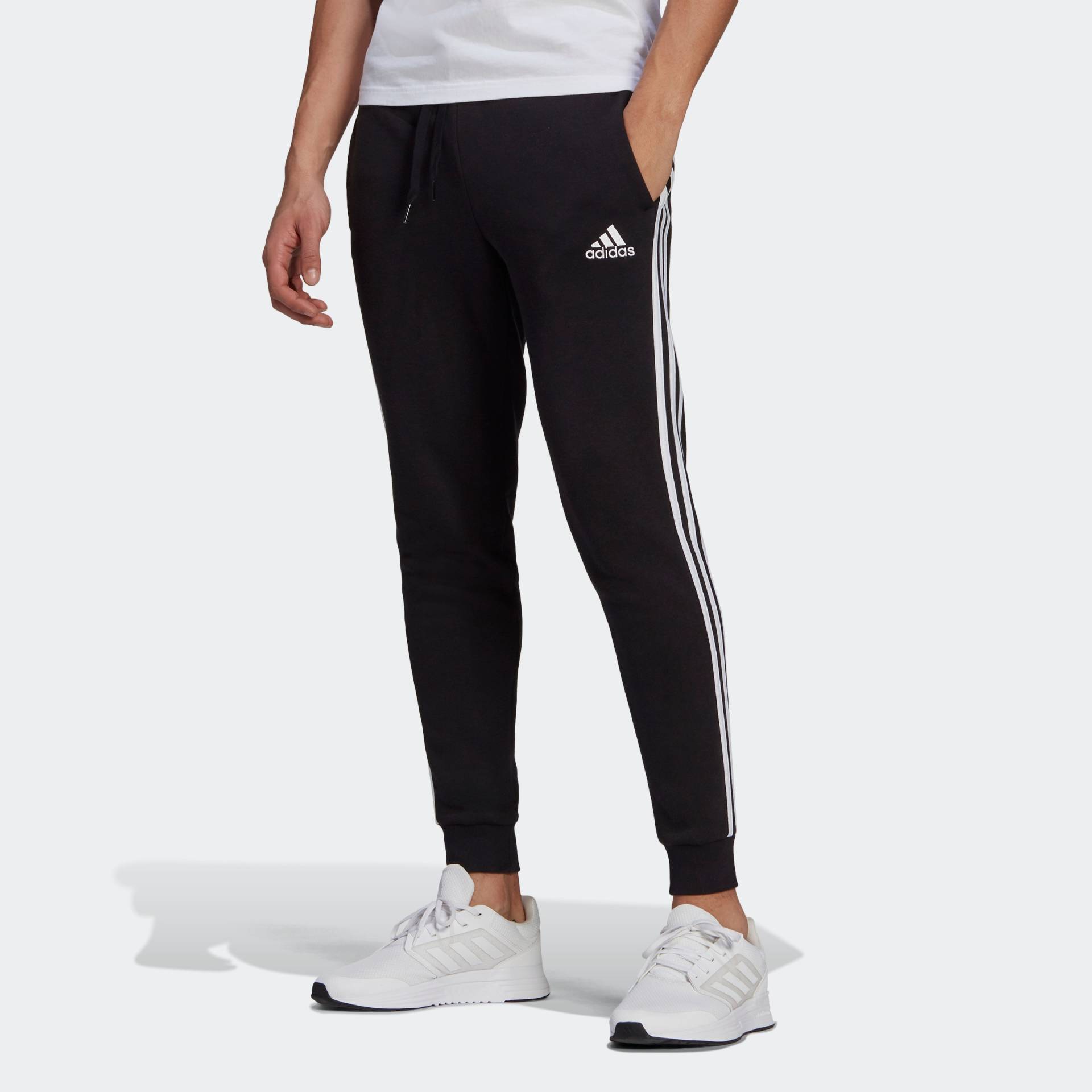 adidas Sportswear Sporthose »ESSENTIALS FLEECE FITTED 3STREIFEN HOSE«, (1 tlg.) von adidas Sportswear