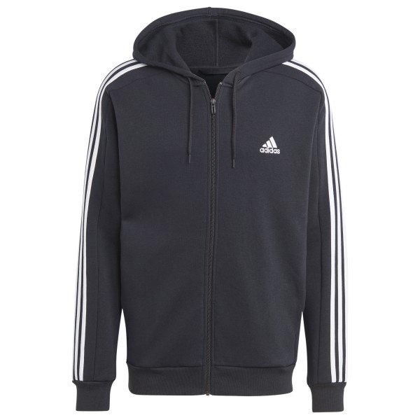 adidas - 3-Stripes FL Full Zip Hoodie - Hoodie Gr XXL grau von adidas