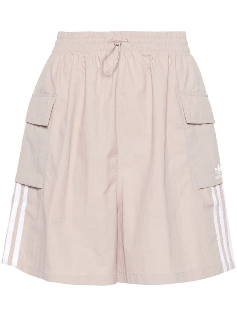 adidas 3-Stripes cargo track shorts - Neutrals von adidas