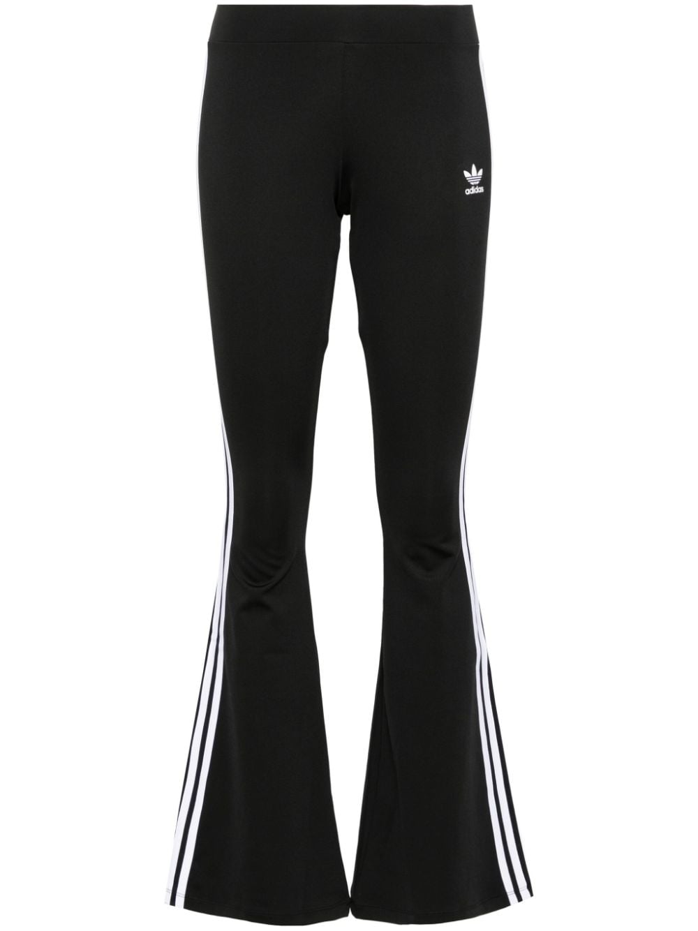 adidas 3-Stripes flared leggings - Black von adidas