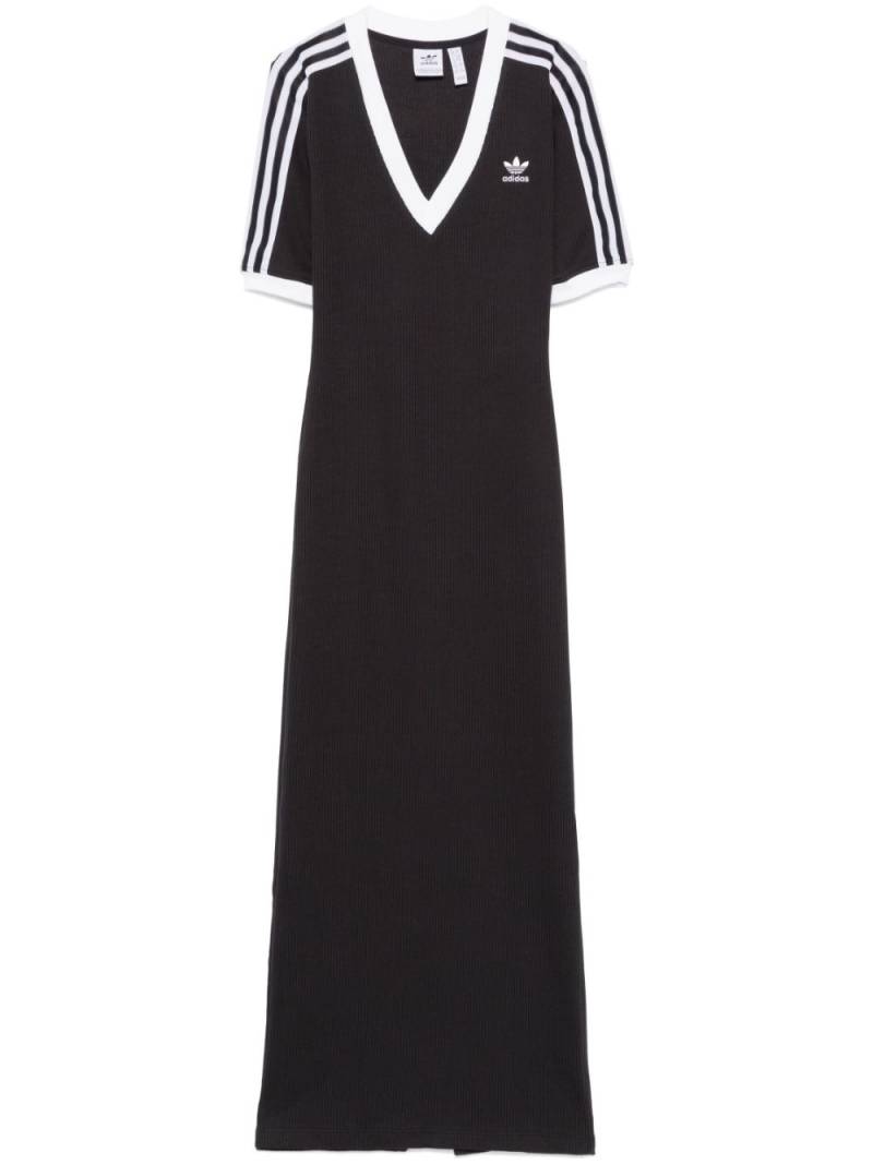 adidas 3-Stripes maxi dress - Black von adidas