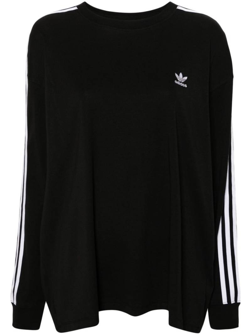 adidas 3-Stripes stretch-cotton T-shirt - Black von adidas