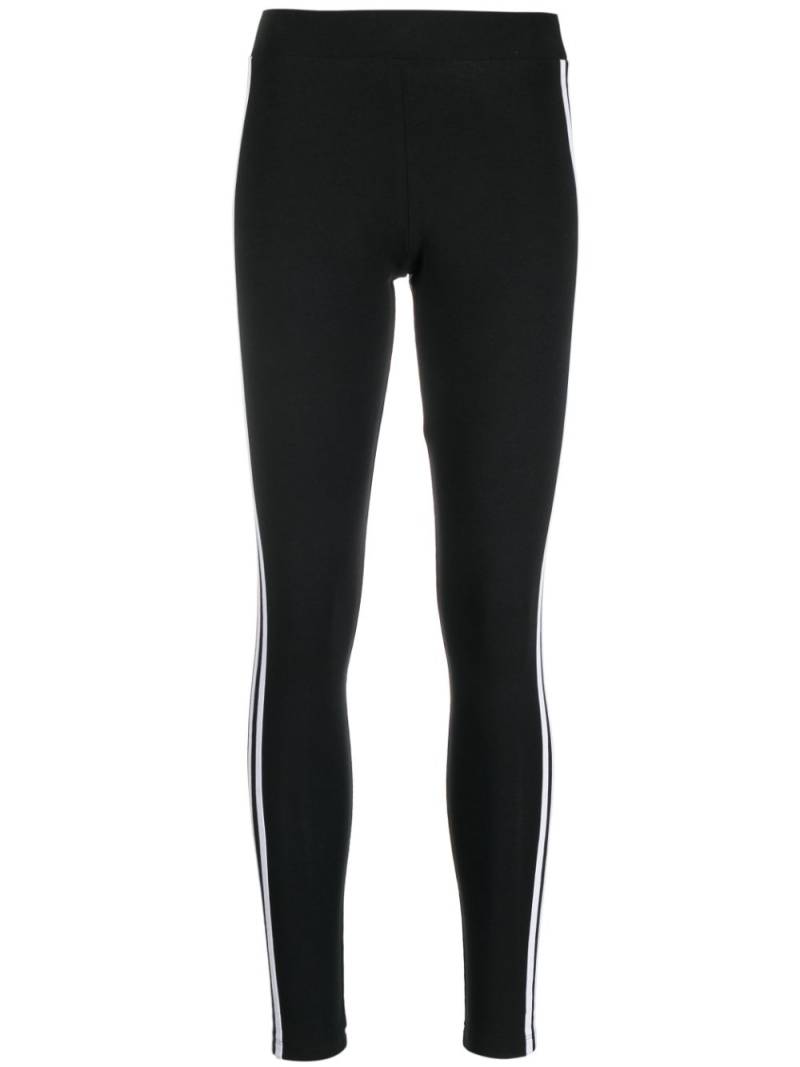 adidas 3-Stripes stretch-cotton leggings - Black von adidas