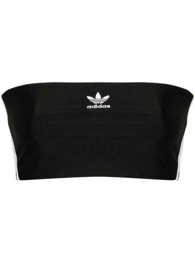 adidas 3-stripes bandeau top - Black von adidas