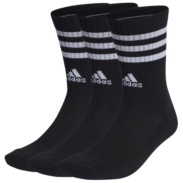 adidas - 3S Cushioned Sportswear Crew 3-Pack - Multifunktionssocken Gr L;M;S;XL;XS;XXL schwarz;weiß von adidas