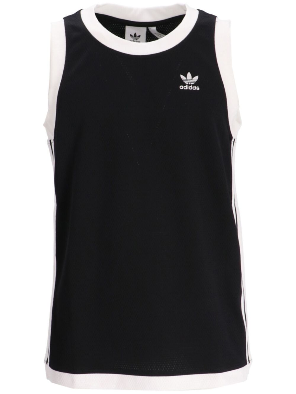 adidas Adicolor mock mesh vest - Black von adidas