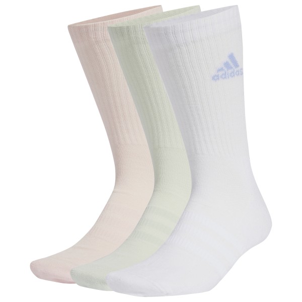 adidas - Cushioned Sportswear Crew Socks 3-Pack - Multifunktionssocken Gr M grau/weiß von adidas