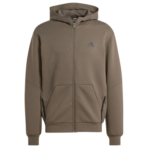 adidas - Designed 4 Training Spaceknit Full-Zip - Sweat- & Trainingsjacke Gr S braun von adidas