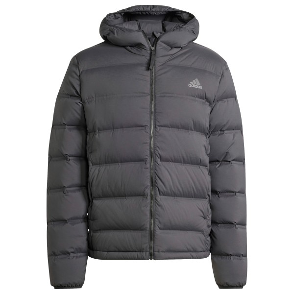 adidas - Helionic Stretch Hooded Down Jacket - Daunenjacke Gr L grau von adidas