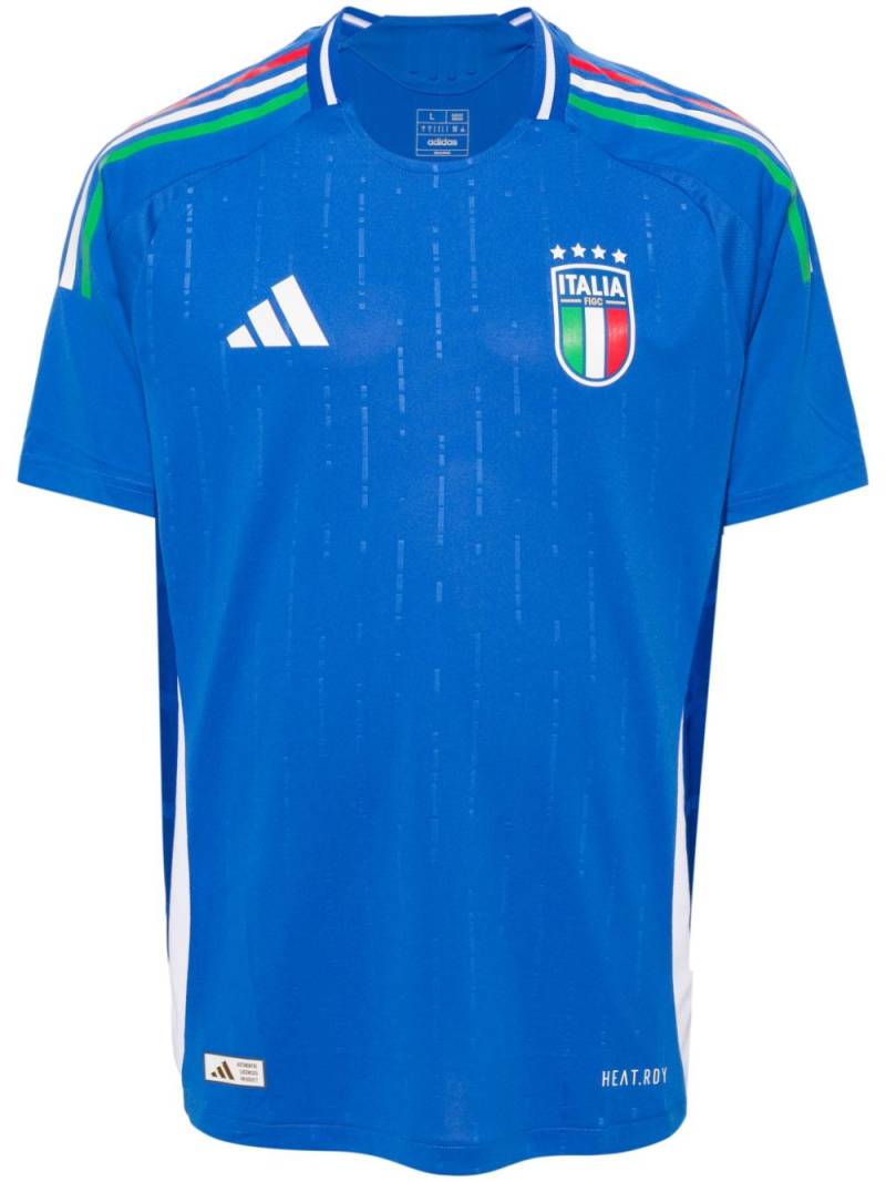 adidas Italy 2024 Home recycled-polyester T-shirt - Blue von adidas