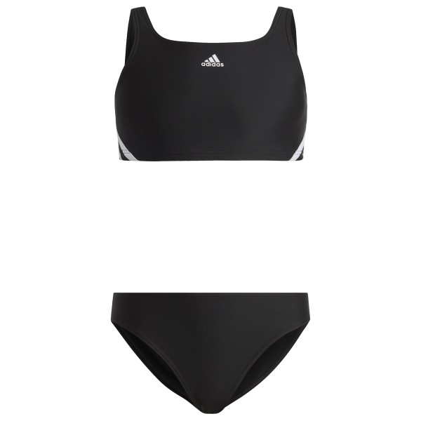 adidas - Kid's 3S Bikini - Bikini Gr 116 schwarz von adidas