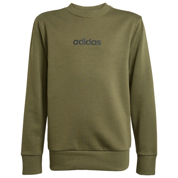 adidas - Kid's Linear FT Crew - Pullover Gr 152 oliv von adidas