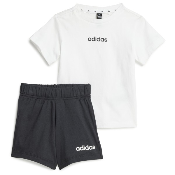 adidas - Kid's Linear Logo T-Set 160 - Jogginganzug Gr 80 weiß von adidas