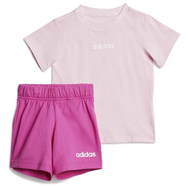 adidas - Kid's Linear Logo T-Set 160 - Jogginganzug Gr 98 rosa von adidas