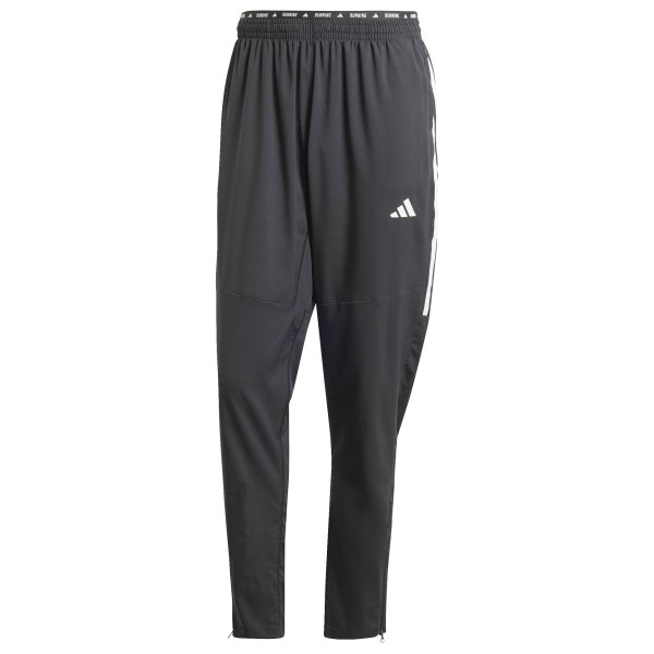 adidas - Own The Run 3-Stripes Pant - Laufhose Gr L - Regular grau von adidas