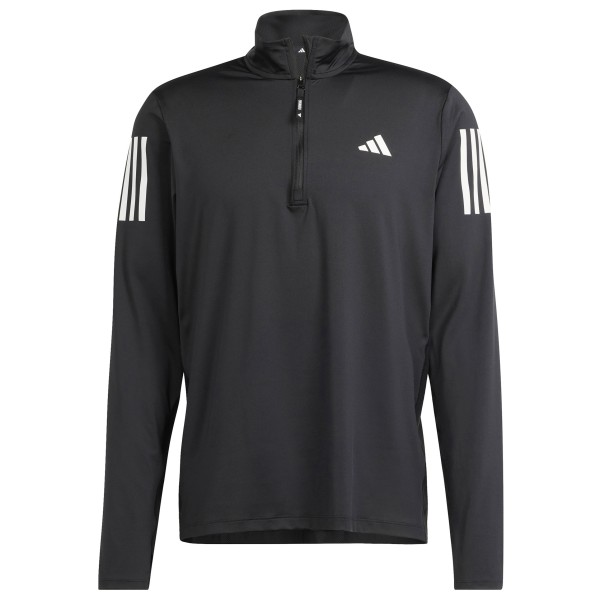 adidas - Own The Run Half Zip - Laufshirt Gr L schwarz/grau von adidas