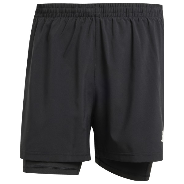 adidas - Own the Run Bars Shorts 2in1 - Laufshorts Gr XXL schwarz von adidas